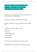 NSG 122 EXAM FULL QUESTIONS AND CORRECT ANSWERS 2026 TESTED QUESTIONS ALREADY PASSED