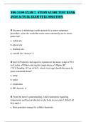 NSG 3100 EXAM 2 STUDY GUIDE TEST BANK 2026 ACTUAL EXAM FULL SOLUTION