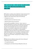 NSG 3100 EXAM 2 TEST BANK EXAMINATION TEST 2026 SOLVED QUESTIONS FULL SOLUTION