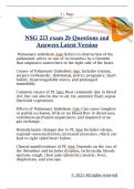 NSG 223 exam 2b Questions and  Answers Latest Version