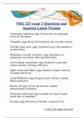 NSG 223 exam 2 Questions and  Answers Latest Version 