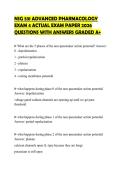 NSG 531 ADVANCED PHARMACOLOGY EXAM 4 ACTUAL EXAM PAPER 2026 QUESTIONS WITH ANSWERS GRADED A&plus;
