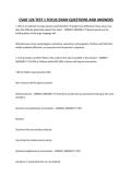 CSAD 126 TEST 1 FOCUS EXAM QUESTIONS AND ANSWERS&period;