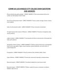 COMM 101 LOS ANGELES CITY COLLEGE EXAM QUESTIONS AND ANSWERS