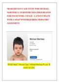 NR 602 IHUMAN CASE STUDY FOR MICHAEL  MARTINEZ A 18 MONTHS OLD CHILD REASON  FOR ENCOUNTER&colon; COUGH &ndash; LATEST UPDATE  WITH A SOAP NOTE REQUIRING PEDIATRIC  ASSESSMENT 