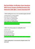 Red Seal Welder Certification Exam Questions  With Correct Answers &lpar;Verified Answers&rpar; Plus  Rationales 2026 Q&A &vert; Instant Download Pdf 