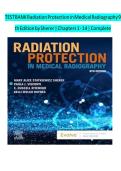 TEST BANK FOR RADIATION&comma; PROTECTION IN MEDICAL RADIOGRAPHY 8th EDITION BY SHERER ALL CHAPTERS INCLUDED 2026&sol;2027&period;