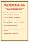 Texas Fire Alarm Practice Test &lpar;- TMF 11 - TMF 12 -&rpar;  Combined Exam &vert; Most Recent Exam 2026&vert;&vert;Verified  Exam&excl;&excl;&excl; &vert; Actual Comprehensive Real Exam Questions  With 100&percnt; Correct Answers &vert; Verified Answers &vert;  Already Graded A&plus;&vert;&vert;Newest Exam&excl;&excl;&excl; 