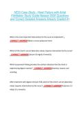 HESI Case Study - Heart Failure with Atrial  Fibrillation Study Guide Newest 2026 Questions  and Correct Detailed Answers Already Graded A&plus;