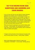 SLP 5125 NEURO EXAM 2026  QUESTIONS AND ANSWERS&vert; ACE  YOUR GRADES&period; 