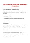 BPS 4102 - FINAL EXAM QUESTIONS WITH ANSWERS 100&percnt; CORRECT 