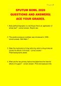 SPUTUM BOWL 2026  QUESTIONS AND ANSWERS&vert;  ACE YOUR GRADES&period; 