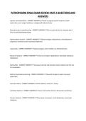 PATHOPHARM FINAL EXAM REVIEW PART 2 QUESTIONS AND ANSWERS