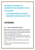 Fischbach Laboratory Test Bank 2026 &vert; Nursing Test Bank &vert; Laboratory & Diagnostic Tests Nursing