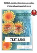 Test Bank for Essentials of Human Diseases and Conditions &lpar;8th Edition&rpar; by Margaret Schell Frazier &vert; All Chapters Covered &vert; Verified Questions & Correct Answers