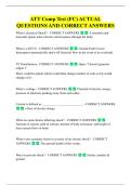 ATT Comp Test &lpar;FC&rpar; ACTUAL  QUESTIONS AND CORRECT ANSWERS 