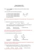 Organic Chemistry 32-235 Practice Exam &num;2 Questions & Answers &vert; University-Level Stereochemistry & SN1&sol;SN2 &vert; 100&percnt; Verified with Detailed Explanations &vert; Graded A&plus;