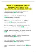 Biomed TCM TESTS MOCK EXAM  Questions &ndash; NCCAOM ACTUAL  QUESTIONS AND CORRECT ANSWERS -