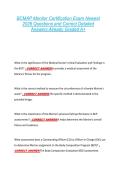 BCMAP Monitor Certification Exam Newest  2026 Questions and Correct Detailed  Answers Already Graded A&plus; 