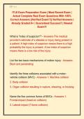 ITLS Exam Preparation Exam &vert; Most Recent Exam &vert;  Actual Complete Real Exam Questions With 100&percnt;  Correct Answers &vert;&vert;Verified Exam&excl;&excl;&excl;&vert;&vert; Verified Answers &vert;  Already Graded A&plus; &vert; Guaranteed Success&excl;&excl; &vert; Newest  Exam&excl;&excl;&excl;