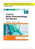Test Bank For Clayton&rsquo;s Basic Pharmacology for Nurses 19th Edition Michelle Willihnganz All Chapters &lpar;1-48&rpar; &vert;A&plus; ULTIMATE GUIDE 2023
