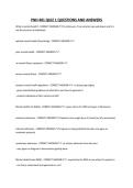 PNH 401 QUIZ 1 QUESTIONS AND ANSWERS
