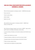 HSS 2321 FINAL EXAM QUESTIONS WITH ACCURATE ANSWERS A&plus; GRADED 