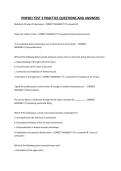 PNP301 TEST 3 PRACTICE QUESTIONS AND ANSWERS