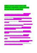 CQM-C EXAM QUESTIONS AND VERIFIED ANSWERS 2026&lpar;GRADED A&plus;&rpar; DETAILED ANSWERS&excl;&excl;
