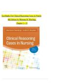 Clinical Reasoning Cases in Nursing&comma; 8th Edition TEST BANK by Mariann M&period; Harding&comma; Verified Chapters 1 - 15&comma; Complete Newest Version