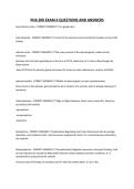 PHA 200 EXAM 4 QUESTIONS AND ANSWERS