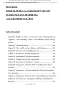 Brunner & Suddarth Medical-Surgical Nursing 15th Edition Test Bank A&plus; ISBN 9781975161018