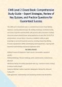CWB Level 2 Closed Book&colon; Comprehensive Study Guide &ndash; Expert Strategies&comma; Review of Key Quizzes&comma; and Practice Questions for Guaranteed Success 