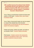 EPA Lead Risk Assessor Exam Study Guide &vert;&vert;Verified  Exam&excl;&excl;&vert;&vert; Most Recent Exam 2026 Actual Complete  Real Exam Questions With 100&percnt; Correct Answers &vert;  Verified Answers &vert; Already Graded A&plus; &vert; Guaranteed  Success&excl;&excl; &vert; Newest Exam&excl;&excl;&excl;&excl; 