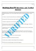 Med-Surg Hesi PN Questions  and  Verified  Answers 