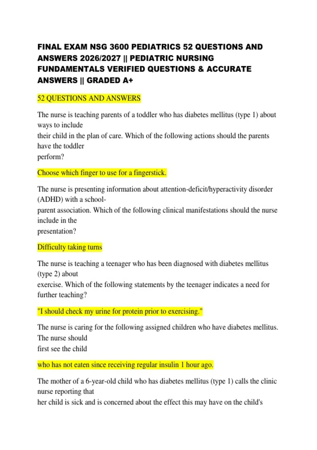 UWORLD STEP 2 SELF ASSESSMENT 1 85 QUESTIONS AND ANSWERS 2026/2027. CLINICAL MEDICINE &amp; STEP 2 ...