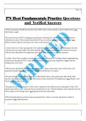PN Hesi Fundamentals Practice Questions   and  Verified Answers