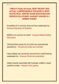 CWEA E1 Study Set Exam&comma; MOST RECENT 2026  ACTUAL COMPREHENSIVE FREQUENTLY MOST  TESTED REAL VERIFIED EXAM QUESTIONS AND  VERIFIED SOLUTIONS&excl;&excl;&excl; ALREADY GRADED A&plus; &vert;  NEWEST EXAM&excl;&excl; 
