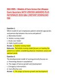 NSG 5905 Models of Care Across the Lifespan Practice Questions with Correct Answers