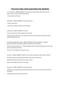 PSYCH 401 FINAL EXAM QUESTIONS AND ANSWERS