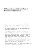 PA Appraisal License 16-20 Auto Physical Damage exam with all answers&period;