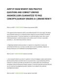 ACRP CP EXAM NEWEST 2026 PRACTICE  QUESTIONS AND CORRECT VERIFIED  ANSWERS&vert;100&percnt; GUARANTEED TO PASS  CONCEPTS&vert;ALREADY GRADED A&plus;&vert;&vert;BRAND NEW&excl;&excl;&excl; 