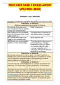WGU D268 TASK 3 EXAM LATEST UPDATED &lpar;2026&rpar;