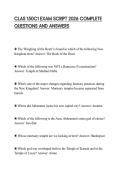 CLAS 150C1 EXAM SCRIPT 2026 COMPLETE QUESTIONS AND ANSWERS