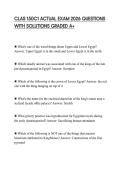 CLAS 150C1 ACTUAL EXAM 2026 QUESTIONS WITH SOLUTIONS GRADED A&plus;