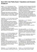 Nurs 5315&colon; Adv Patho Exam 1 Questions and Answers Graded A&plus;