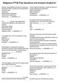 Walgreens PTCB Prep Questions and Answers Graded A&plus;