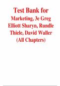 Marketing&comma; 3rd Edition &ndash; Greg Elliott&comma; Sharyn Rundle-Thiele&comma; David Waller &ndash; ISBN 9780730308874 &ndash; Test Bank &lpar;All Chapters Covered 1&ndash;15&rpar;