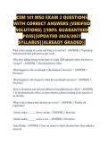 CEM 141 MSU EXAM 2 QUESTIONS WITH CORRECT ANSWERS &lpar;VERIFIED SOLUTIONS&rpar; &vert;&vert;100&percnt; GUARANTEED PASS&vert;&vert;UPDATED 2026&sol;2027 SYLLABUS&vert;&vert;ALREADY GRADED&vert;&vert;