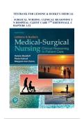 TESTBANK FOR LEMONE & BURKE&rsquo;S MEDICAL-SURGICAL NURSING&colon; CLINICAL REASONING IN PATIENT CARE 7TH EDITION&sol;ALL CHAPTERS 1-52&lpar;&rpar; verified&period;